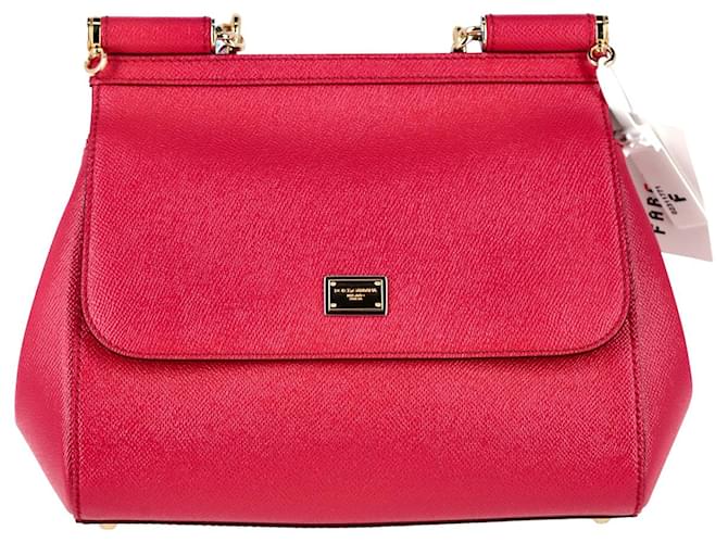Dolce & Gabbana Medium Sicily Bag in Pink Leather  ref.989992