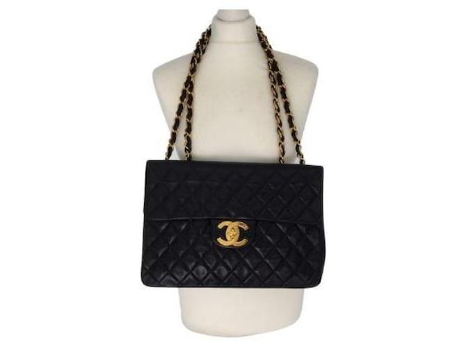 Chanel Jumbo timeless Black Leather ref.990215 - Joli Closet