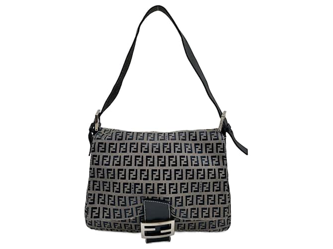 Blue Canvas Fendi Baguette Mamma Cloth  ref.990521