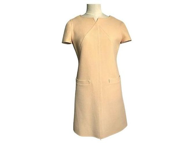Courreges Modelo de vestido Courrèges 100 Bege Camelo