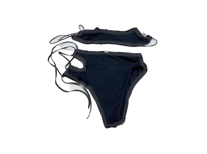 Autre Marque NON SIGNE / UNSIGNED  Swimwear T.International XS Polyester Black  ref.990906