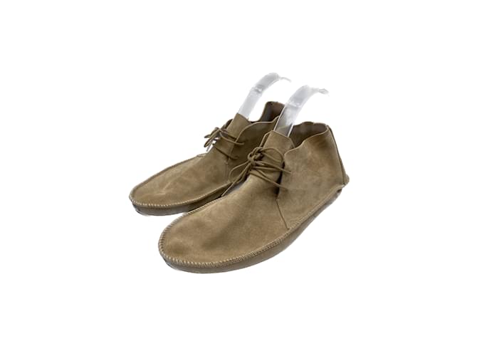 THE ROW  Ankle boots T.EU 38 Suede Khaki  ref.990943