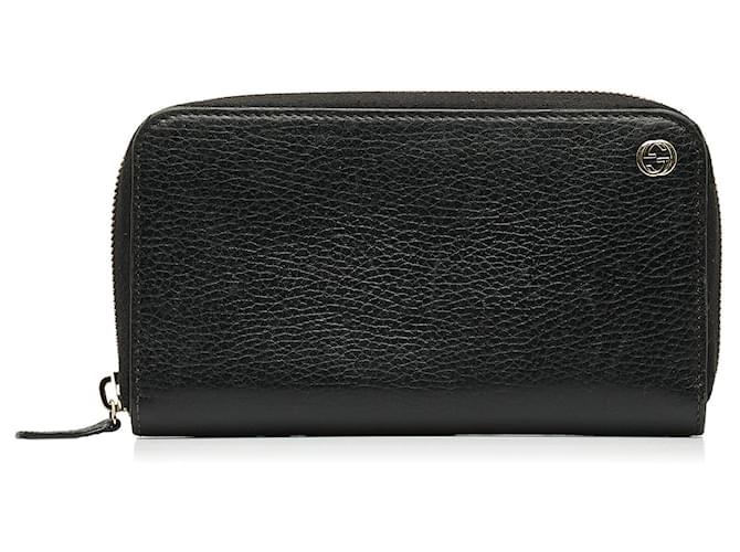 Gucci Animalier Leather Wallet - Black - Wallets