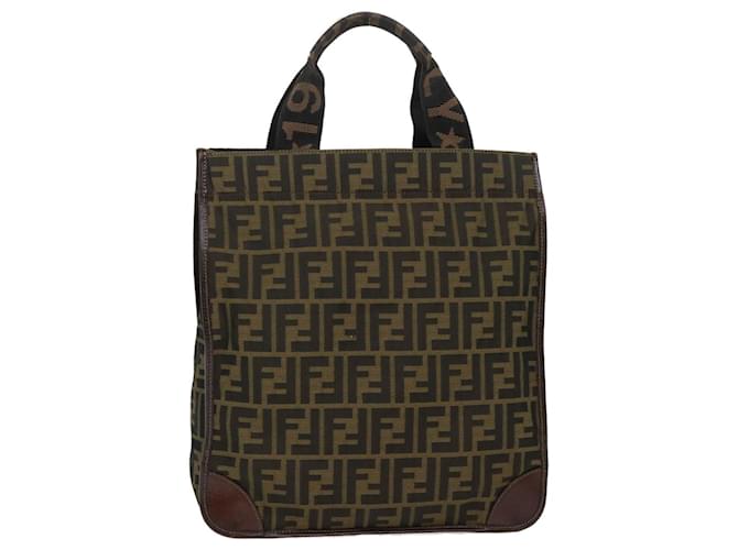 Fendi Zucca Brown Fabric Tote