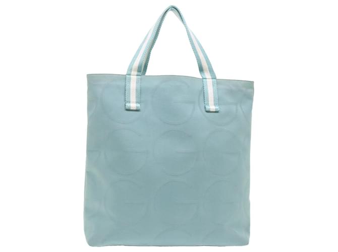 GUCCI Tote Bag Canvas Light Blue 123439 Auth bs6465 Cloth  ref.991189