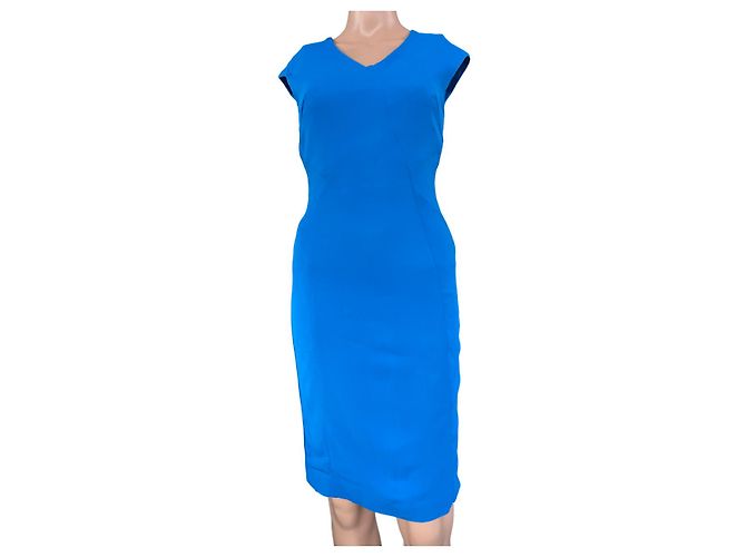 Reiss Kleid aus blauer Viskose