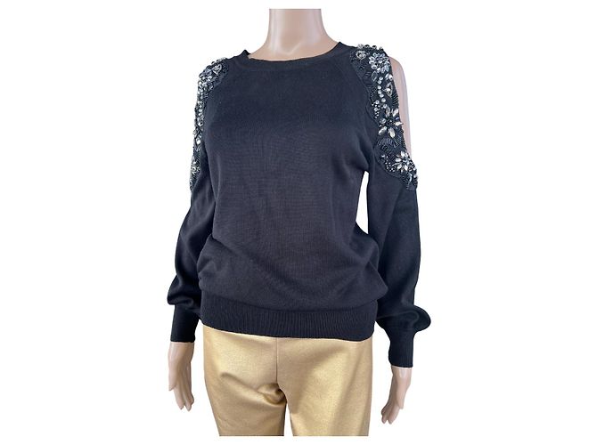 Topshop Schwarzer Strick aus Viskose