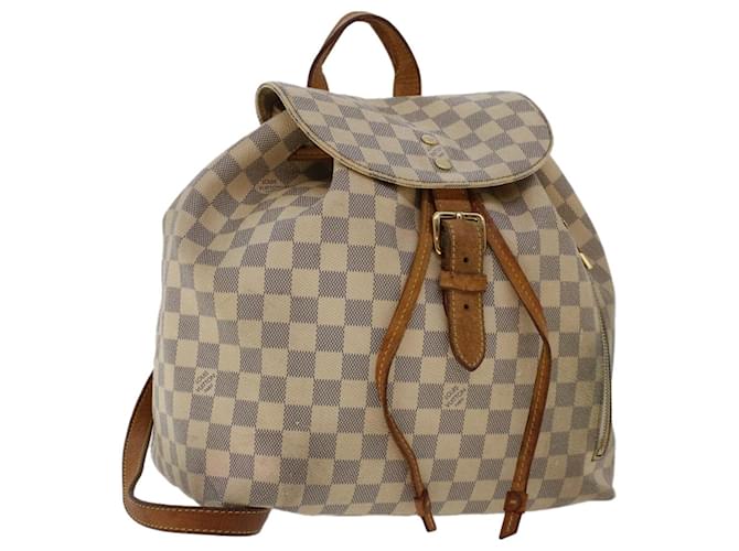 LOUIS VUITTON Damier Ebene Montsouris MM Backpack N51143 LV Auth