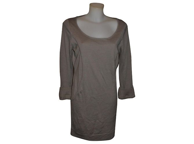 Pennyblack Kleid Beige Wolleffekt Größe 42