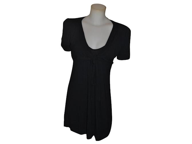Pinko Mini vestido Negro Viscosa  ref.991531