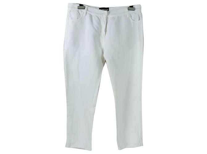 Ann Demeulemeester Pants, leggings White Cotton Linen  ref.991560