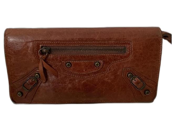 Balenciaga City Companion Caramel Leather  ref.991587