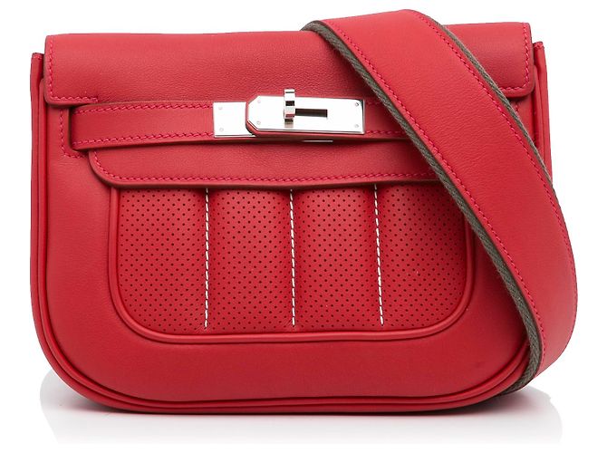 Hermès Borsa a tracolla Hermes Mini Swift Berline rossa Rosso