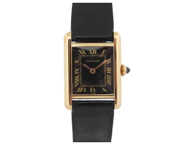 Cartier Tank 18k Yellow Gold Ladies Watch