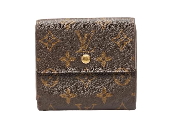 Louis Vuitton Monogram Elise Wallet M61652 Brown Cloth ref.991865
