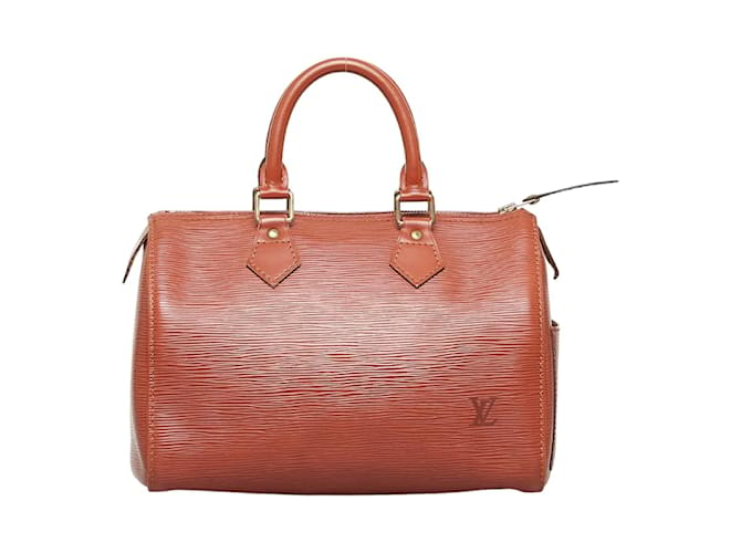 Louis Vuitton Epi Speedy 25 M43013 Brown Leather  ref.991893