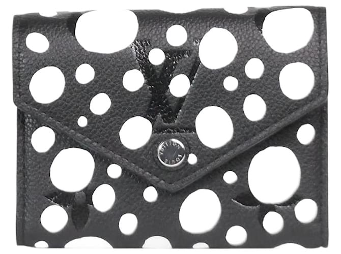 Louis Vuitton Black polka dot small wallet  ref.991940