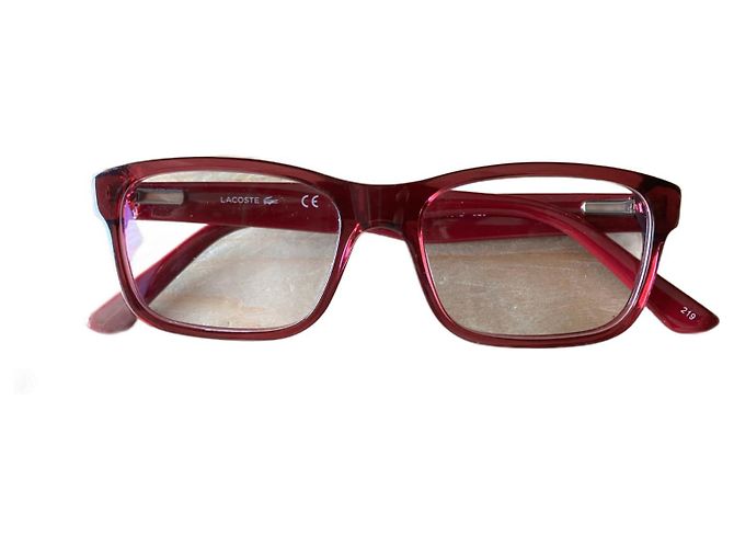 Lacoste Eyeglass Frame Purple Fuchsia Wine Red