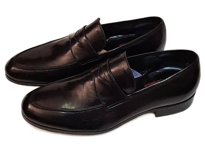 Silvano Lattanzi Mocassin en Tripon Noir
