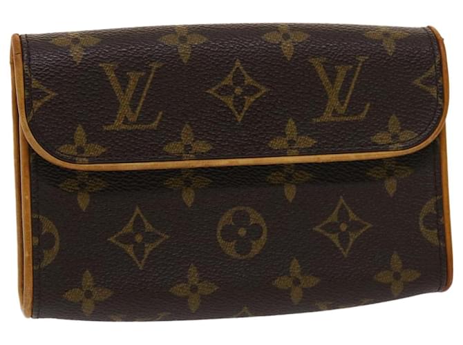 Louis Vuitton Pochette Florentine Brown Cloth  ref.992170