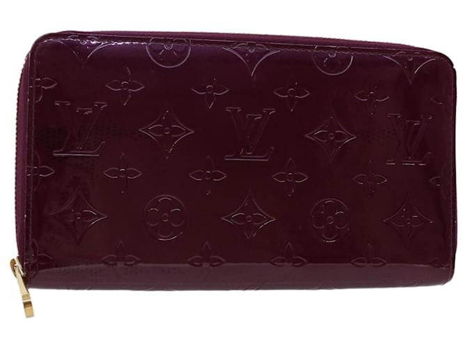 LOUIS VUITTON Monogram Vernis Zippy Wallet Long Wallet Violet M93609 auth 47410 Purple Patent leather  ref.992352