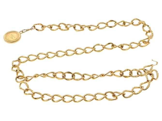 Cintura Chanel in metallo 33.5"" Tono oro CC Aut. ar9885B  ref.992395