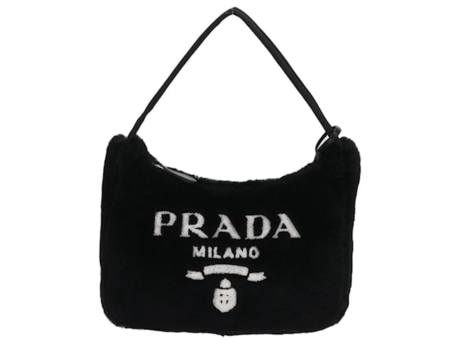 Prada Re-edition Black Fur  ref.992487