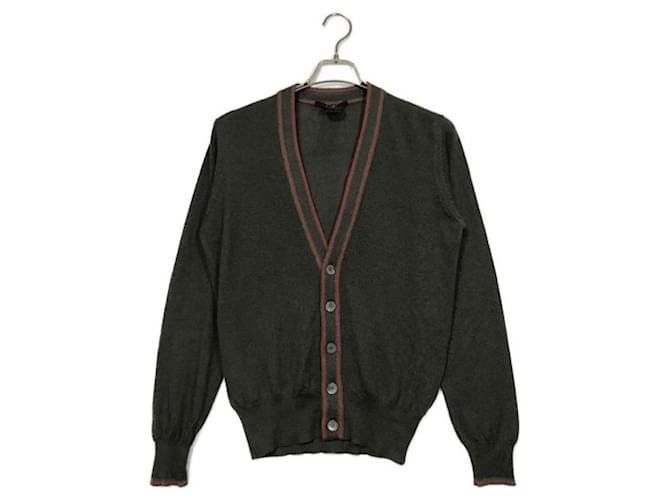 ***GUCCI  Camel silk sherry line knit cardigan Brown  ref.992508