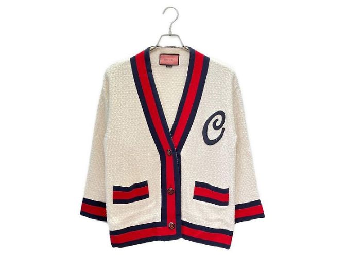 ***GUCCI Sherry-Strickjacke Rot
