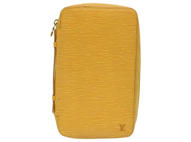 Louis Vuitton Portefeuille Yellow Leather  ref.992578