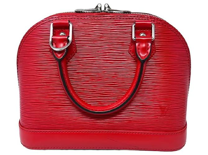 Alma Louis Vuitton Bolsas Vermelho Couro  ref.992598