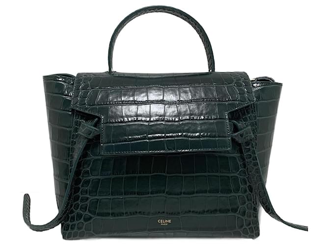 Céline CELINE  Handbags   Leather Green  ref.992670