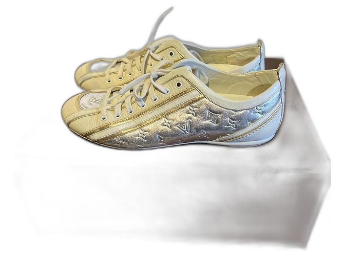 Louis Vuitton bailarinas Plata Blanco