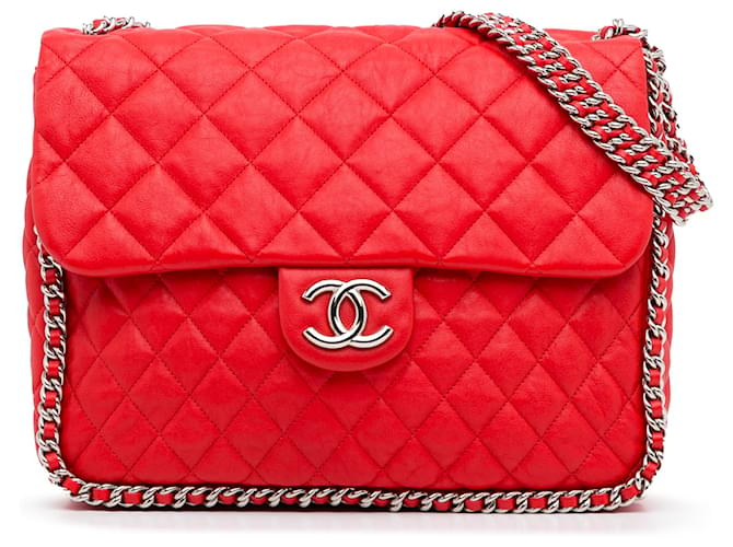 black and red chanel bag