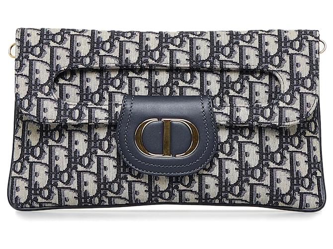 Christian Dior Dior Oblique Womens Clutches, Grey