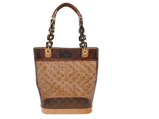 Louis Vuitton Ambre Brown Synthetic Handbag (Pre-Owned)