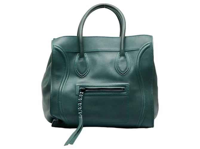 Luggage Céline Bagagli Verde Pelle  ref.993245