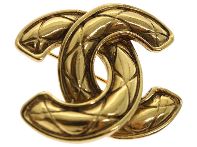 Chanel CC Gold Tone Pin Brooch Chanel