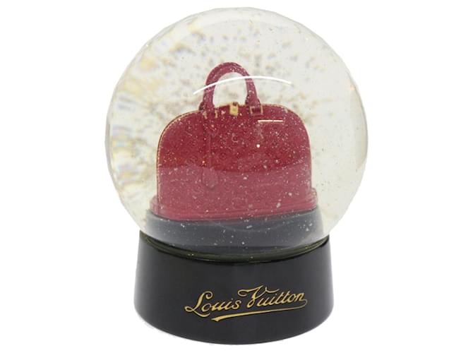 LOUIS VUITTON Snow Globe Alma VIP Limited Clear Red LV Auth 45574 Glass  ref.993489