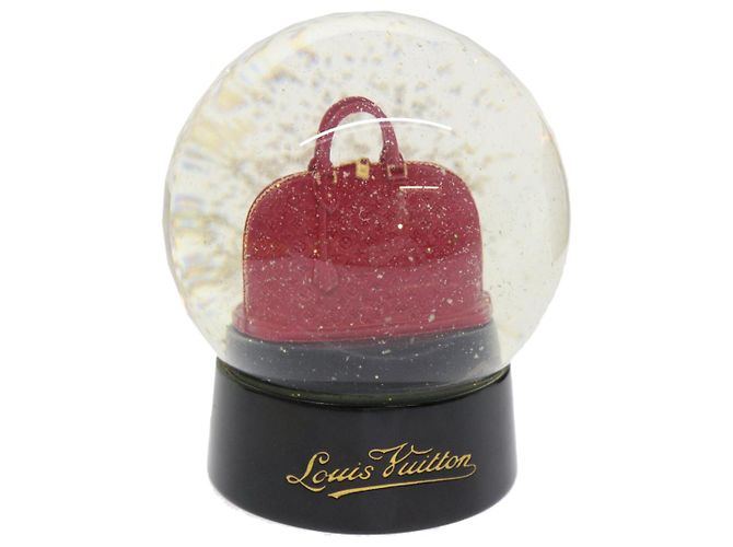 LOUIS VUITTON Snow Globe Alma VIP Limited Trasparente Rosso LV Auth 45574
