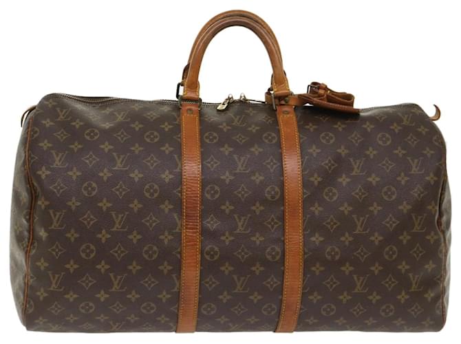 Louis Vuitton Monogram Keepall 55 Boston Bag M41424 LV Auth 42365 Cloth  ref.993500 - Joli Closet