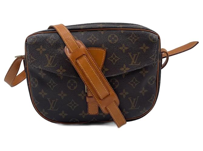 Louis Vuitton Womens Jeune Fille Handbag Brown Canvas Leather