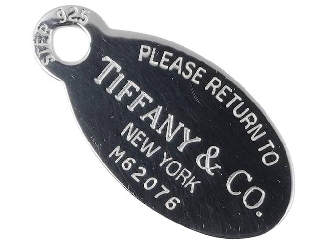 Tiffany & Co regresa al óvalo Plata Plata  ref.993664