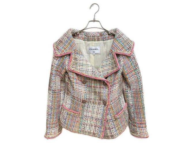 ***CHANEL  tweed set up suit Multiple colors Silk Cotton Polyester Nylon Rayon Acrylic  ref.993732