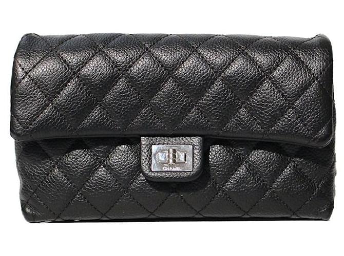 Chanel Handbags Black Leather  ref.993841