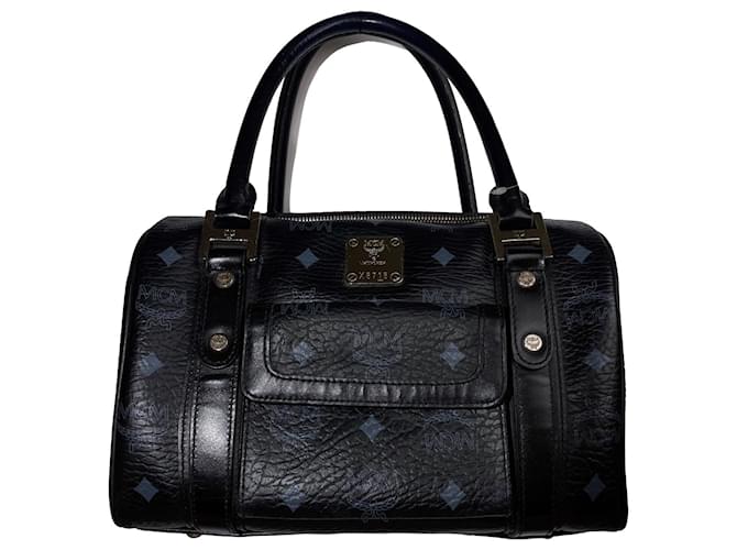 MCM Black Boston Bag Leather  ref.993884
