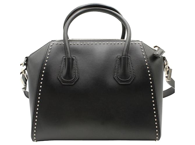 Bolso pequeño Givenchy Antigona en cuero negro  ref.993916