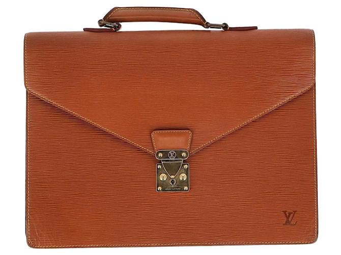 Louis Vuitton Conseiller Aktentasche aus braunem Epi-Leder  ref.993976