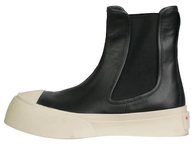 Marni Black Pablo Chelsea boots - size EU 40 Leather  ref.994076