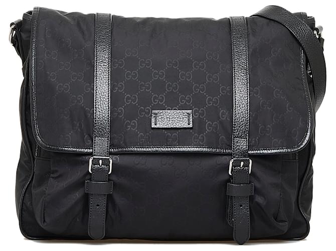 Gucci, Bags, Gucci Black Nylon Ggcrossbody Messenger Shoulder Bag